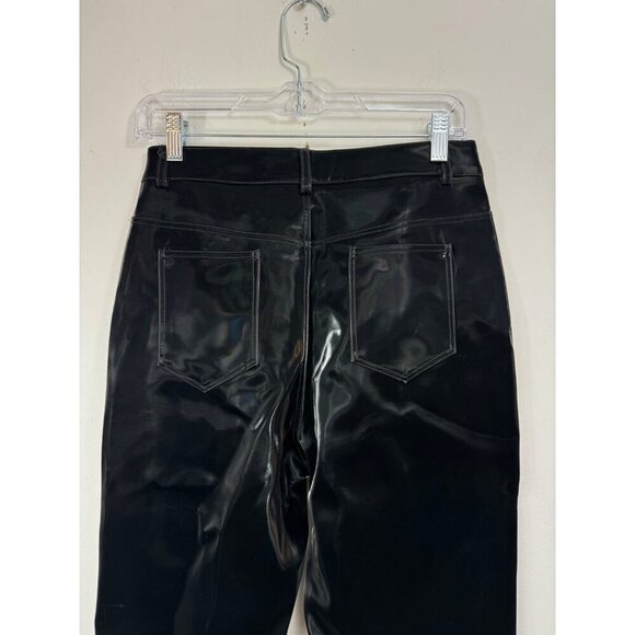 Mastermind Japan Size M 28X29 Shiny Black Pants Faux Leather - Picture 7 of 8